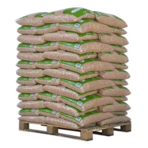 DIN-Pellets, Palette mit 65 Säcken à 15 kg