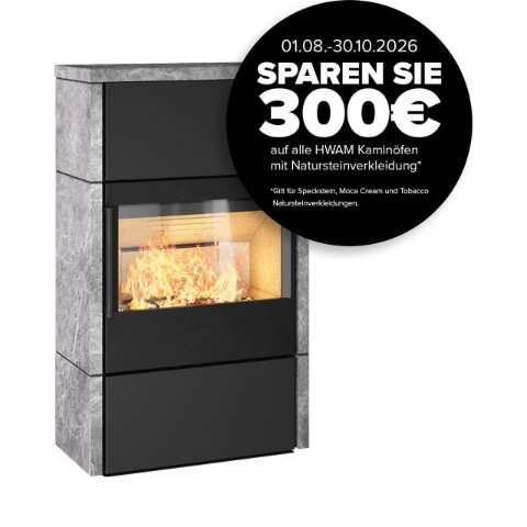 Kaminofen HWAM 5460 Autopilot Naturstein 6,3 kW