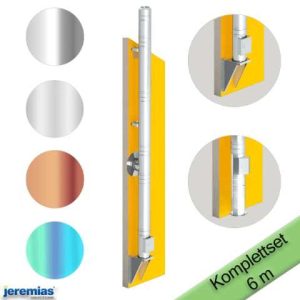 6 m Edelstahlschornstein Bausatz doppelwandig Jeremias DW-FU Ø 150 mm