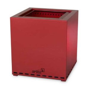 Terrassenofen Artiss Z1, rauchfreie Feuerschale für Holz & Pellets