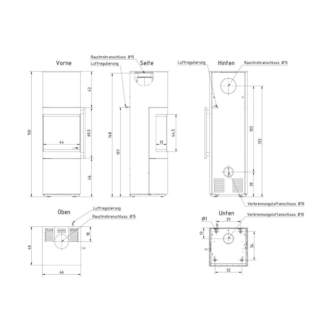 Kaminofen Cera Design Tenno mit 6,5 kW – Image 4
