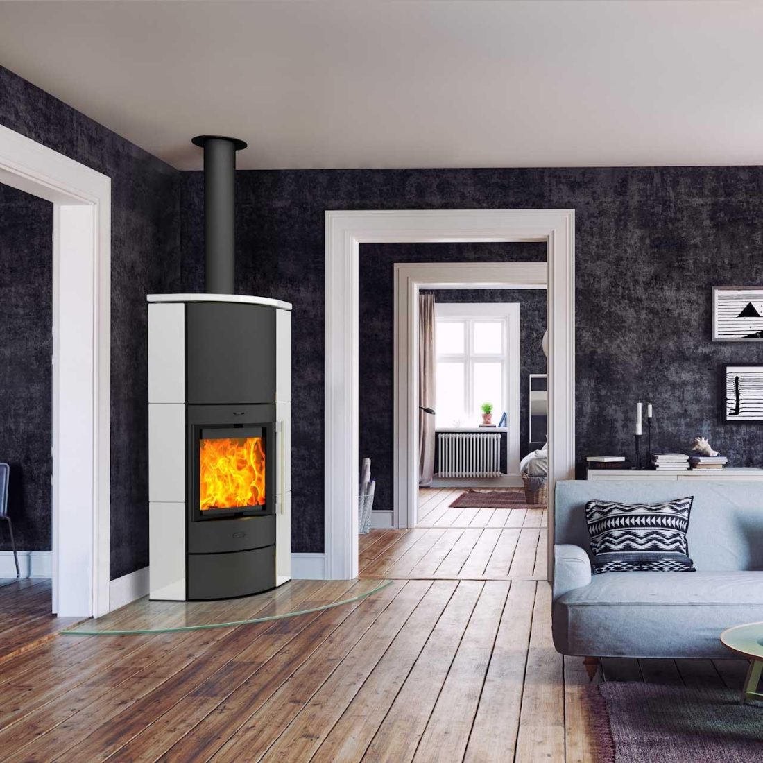 Kaminofen Fireplace Adelaide Keramik 6 kW – Image 4