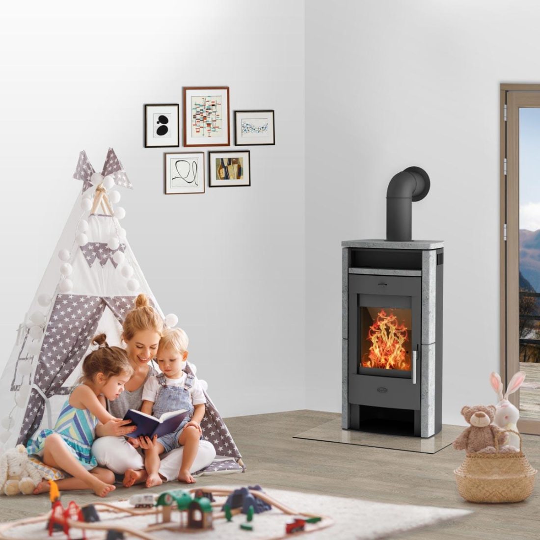 Kaminofen Fireplace Elite Budapest 6 kW – Image 3