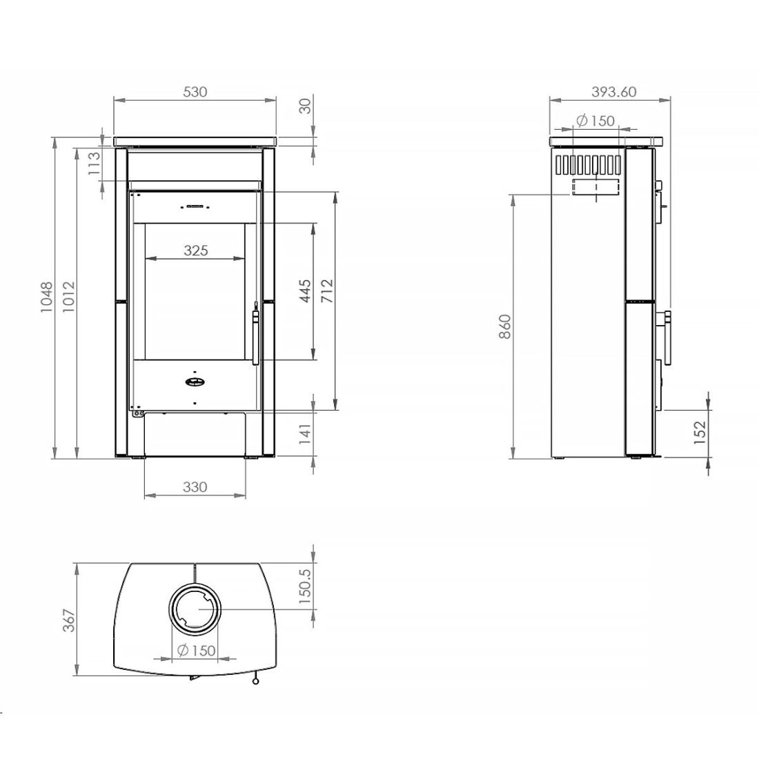 Kaminofen Fireplace Elite Budapest 6 kW – Image 4