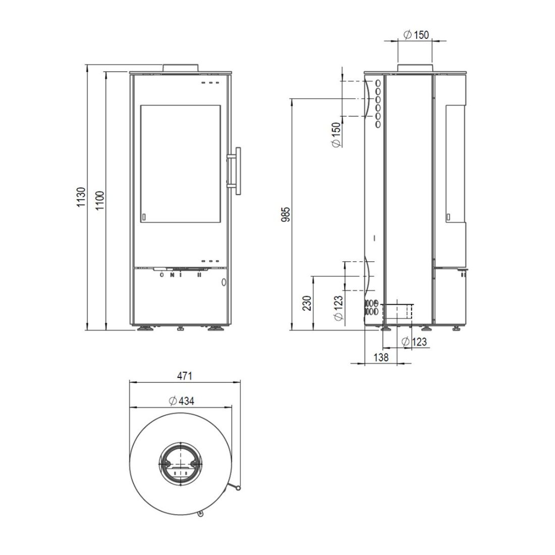 Kaminofen Königshütte Lyra mit 6 kW – Image 3