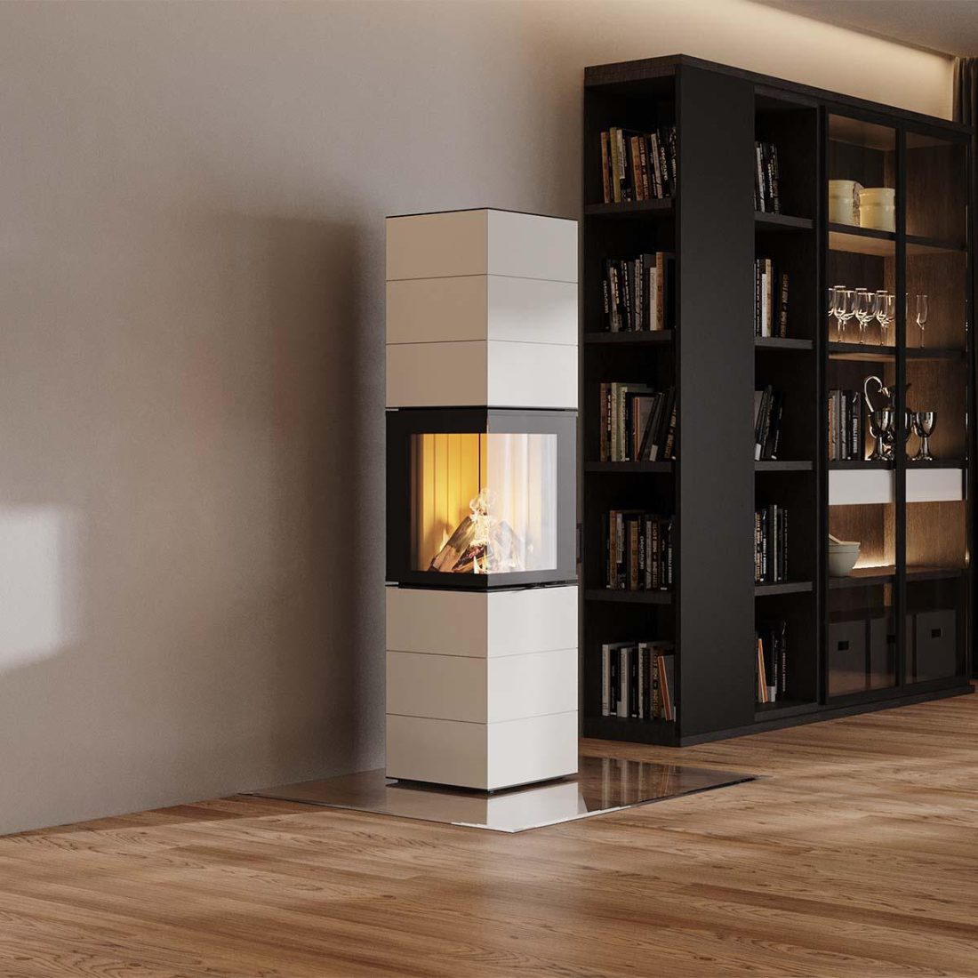 Kaminofen Neocube S10XL Black & White Sonderedition 5,4 kW inkl. Wärmespeicher – Image 3