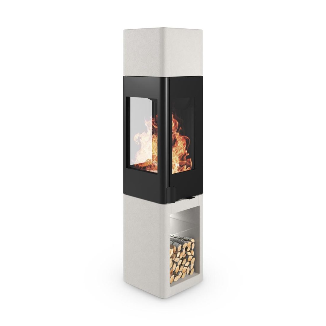 Kaminofen Nordpeis YoU Colorado White High 6,6 kW – Image 3