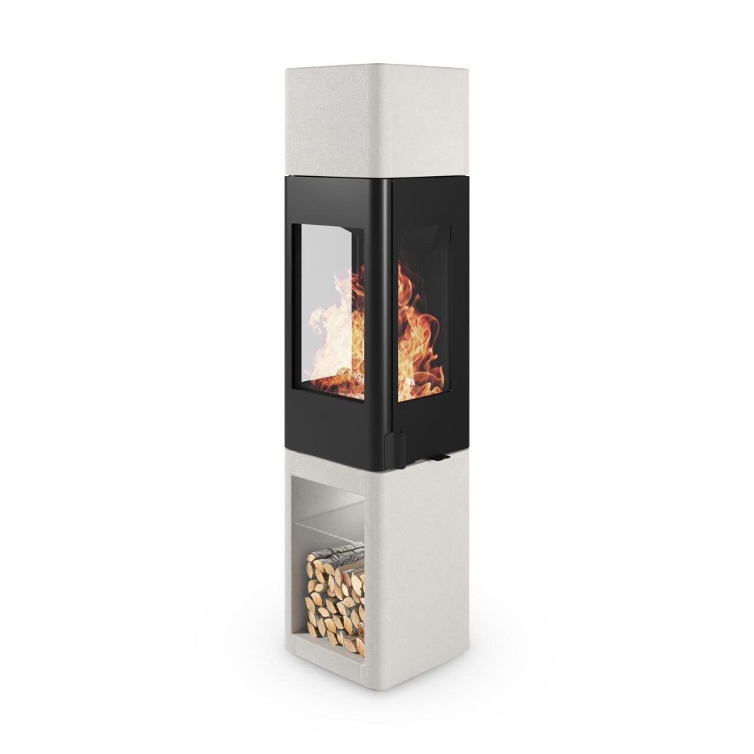 Kaminofen Nordpeis YoU Colorado White High 6,6 kW – Image 4