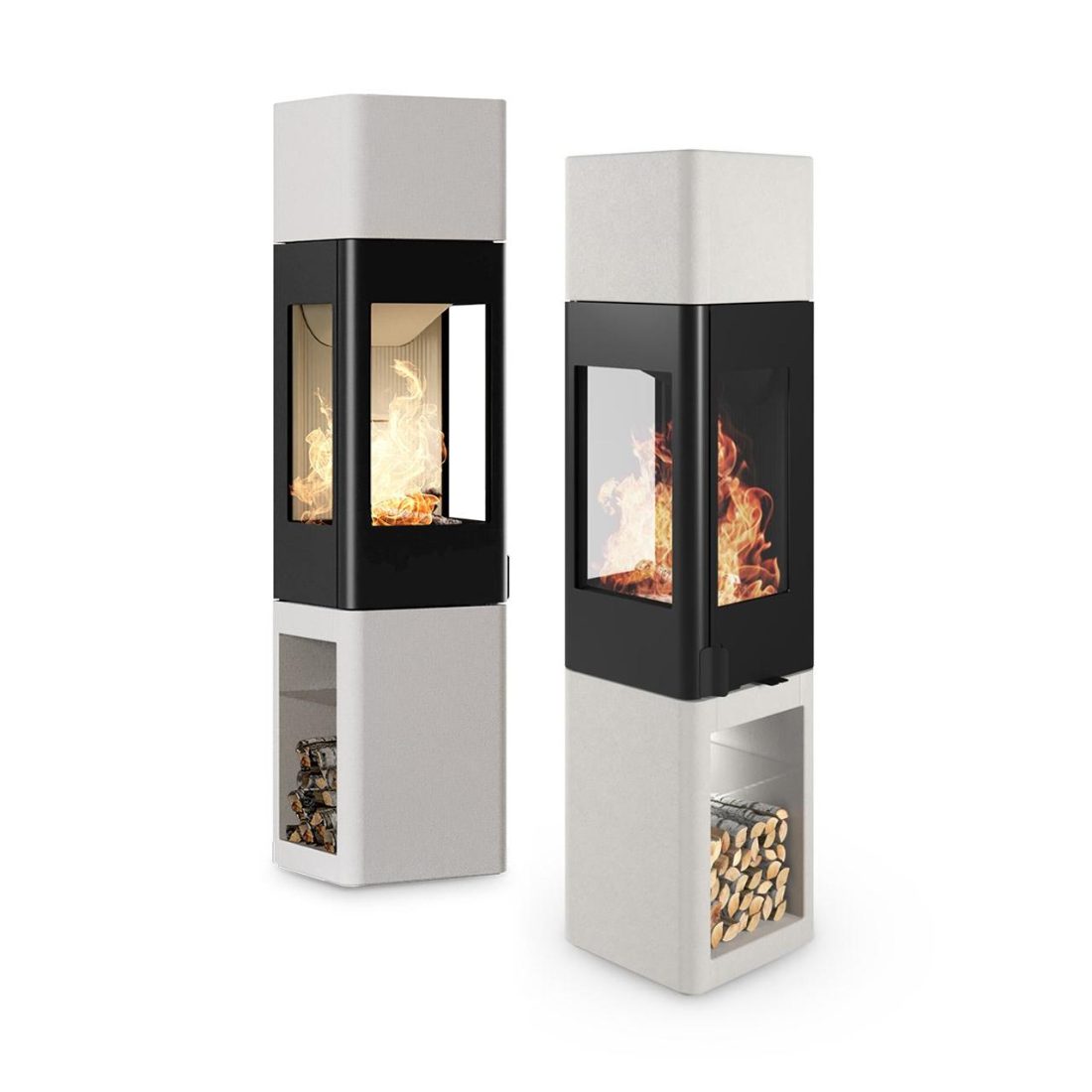 Kaminofen Nordpeis YoU Colorado White High 6,6 kW – Image 6
