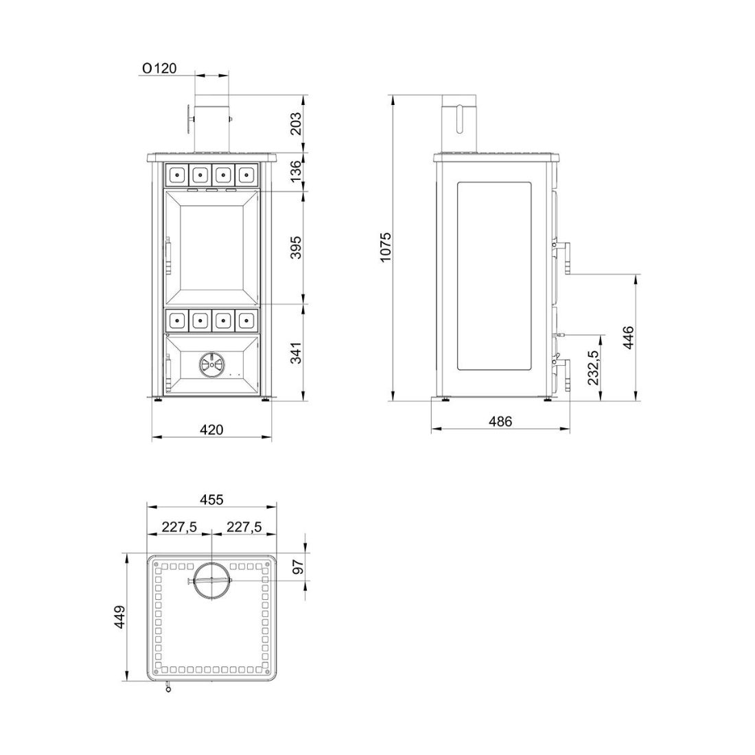 Kaminofen Palazzetti Royal King S 6,7 kW – Image 5