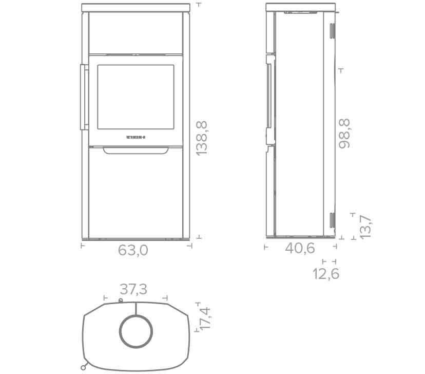 Kaminofen Wiking Pala 6, 7 kW – Image 6