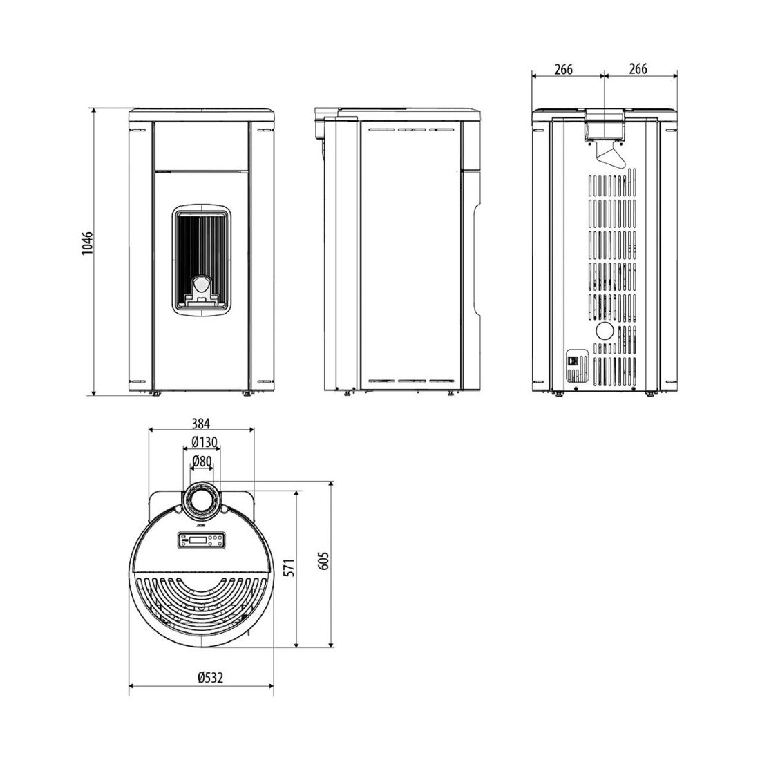 Pelletofen MCZ Hera Air 8 XUP! 8,2 kW – Image 4