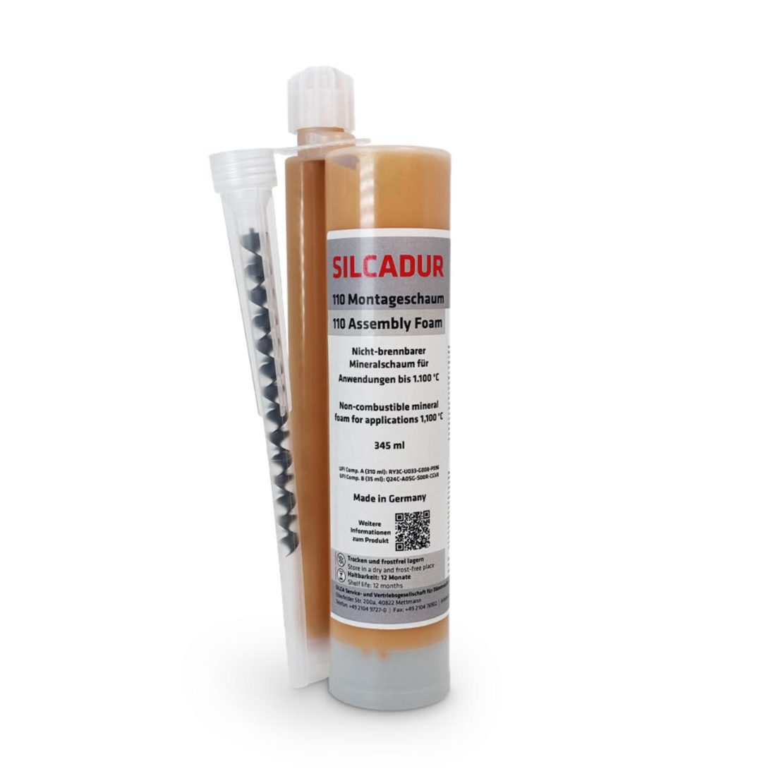 Silca Silcadur 110 Montageschaum 345 ml hitzebeständig bis 1100 Grad – Image 3