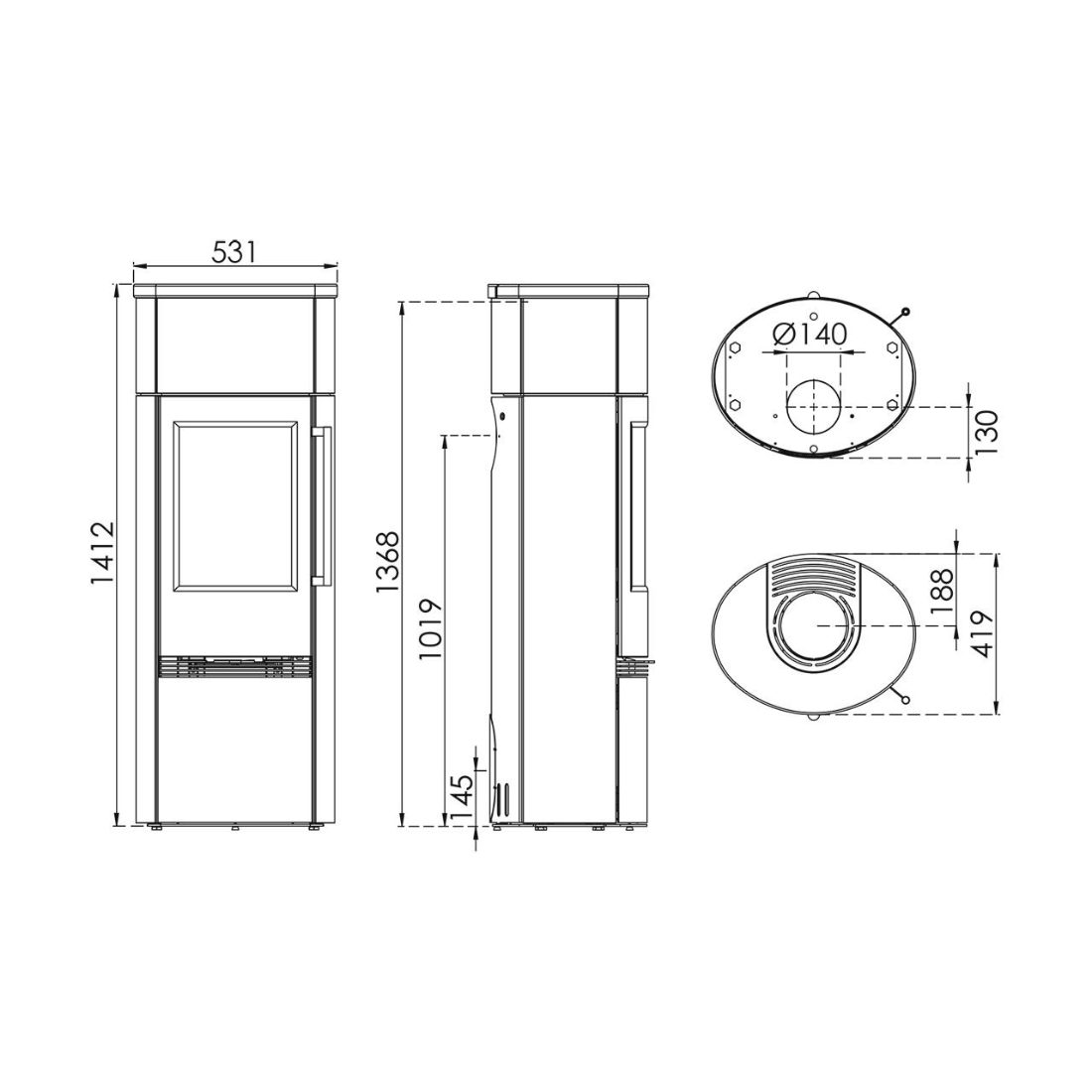 Speicherofen Termatech TT21RHS Heat Storage 5 kW – Image 4